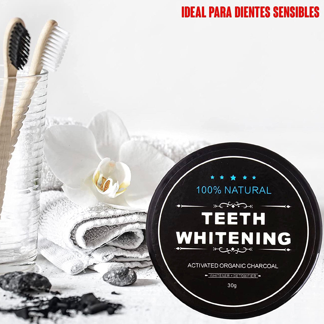WhiteCharcoal - Blanqueador dental