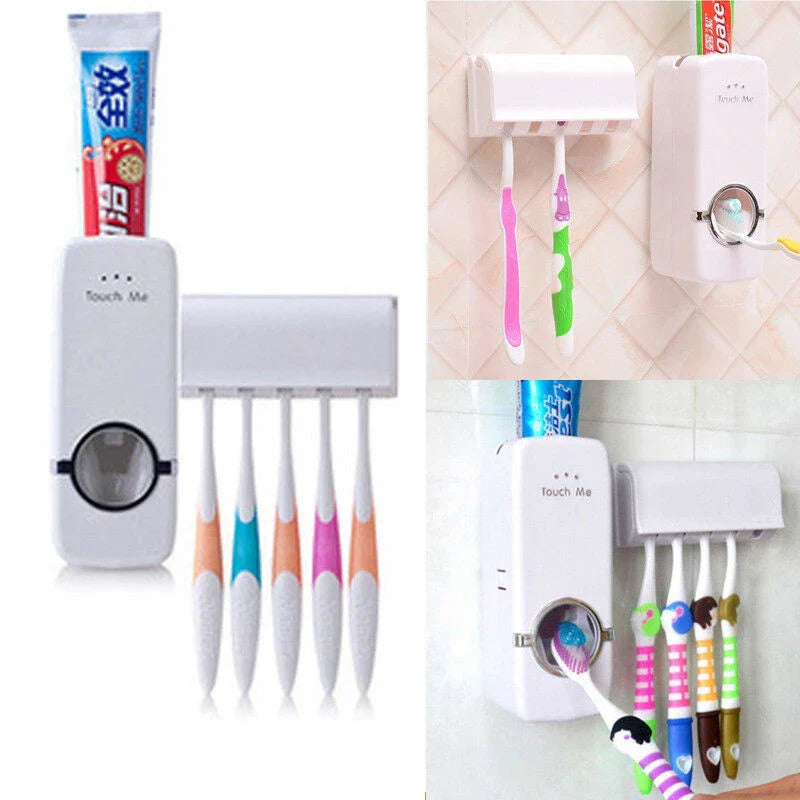 CleanPress Toothpaste Pro - Dispensador automático de pasta de dientes