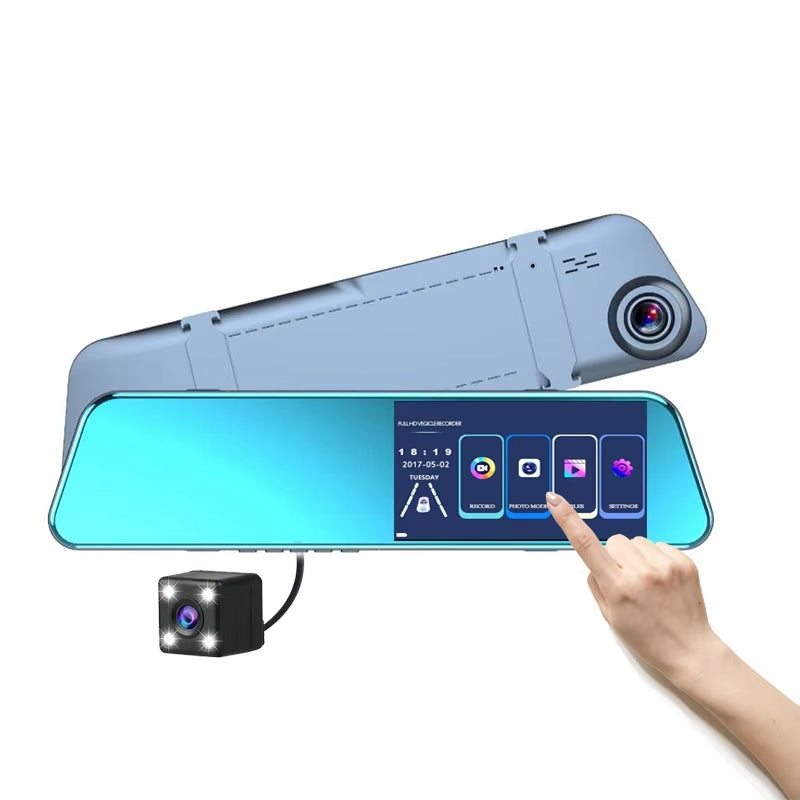 RoadView Mirror Dashcam 1080P - Dashcam de doble cámara