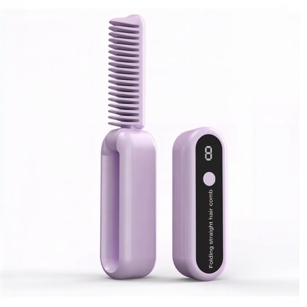 StyleGo Pro Fold Brush - Cepillo alisador inalámbrico y plegable